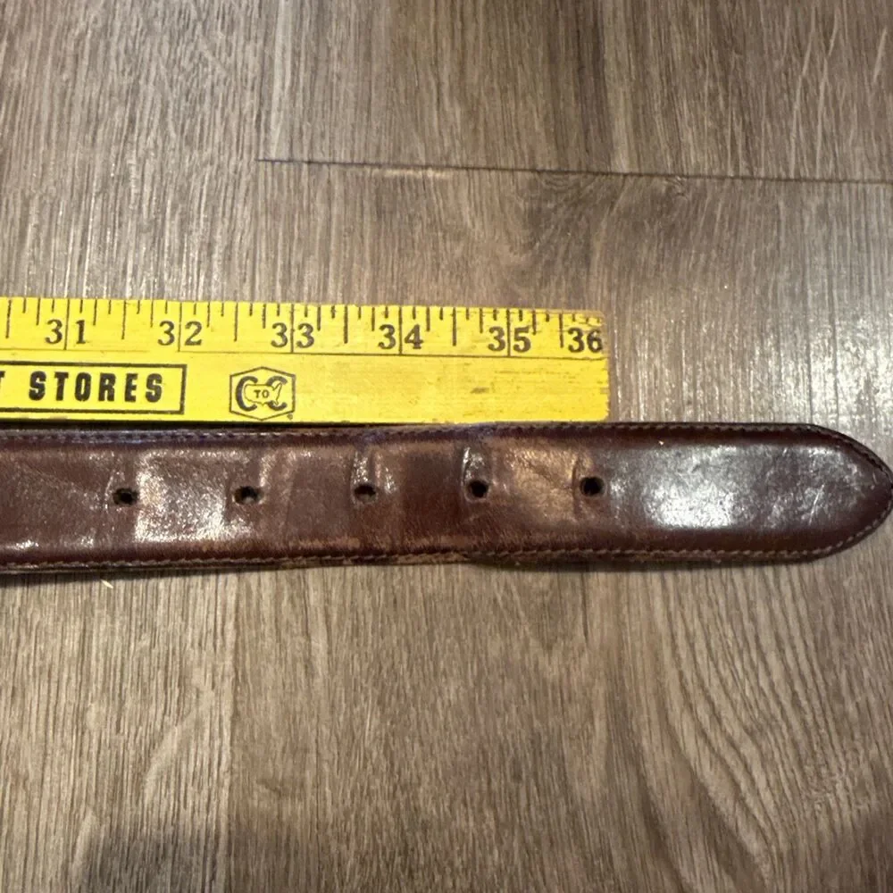 Vintage Brighton Brown Leather Belt Size L